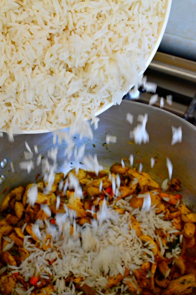 This is one of my favorite fried rice recipes!! I really love it and the cumin paired so well with the chicken which I truly savored.  http://www.kaluhiskitchen.com/cumin-chicken-mushroom-fried-rice/