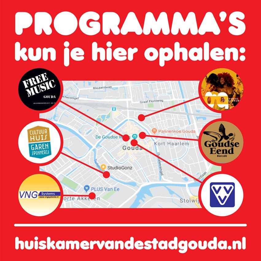 HKvdSGouda's tweet photo. Nog maar 2 dagen!

Het stond natuurlijk al online, maar nu is de papieren variant ook beschikbaar.

Het is op te halen bij:
Free Music
De Goudse Schouwburg
Cultuurhuis Garenspinnerij
De Goudse Eend
VNGSystems
VVV

Er kan wat wijzigen, dus hou onze website in de gaten! https://t.co/xqRoTFLQ3p