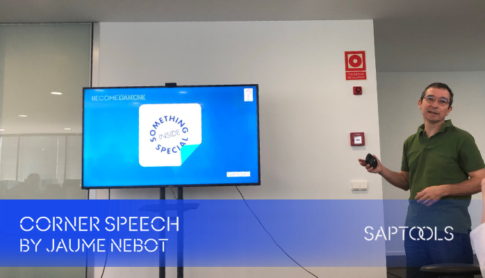 SaptoolsES's tweet image. En el #CornerSpeech de hoy, Jaume Nebot nos ha explicado su experiencia, como consultor @SAP de Saptools, en una gran multinacional. Roles, proyectos, filosofía corporativa y mucho más! 

#Saptools #ConsultorSAP #Consultorías