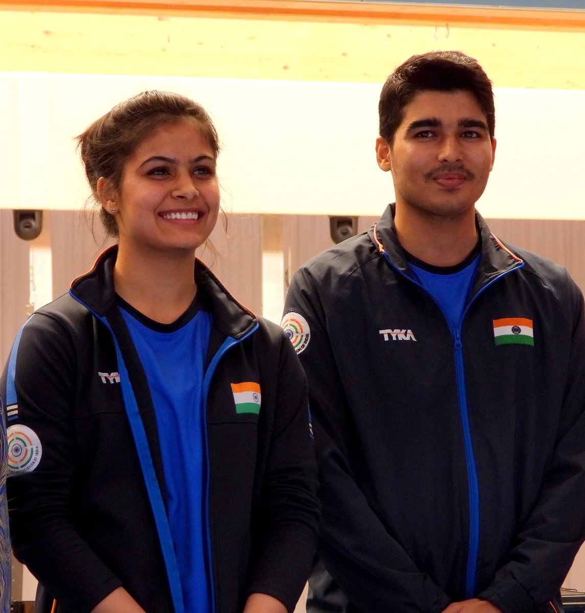 tykasports's tweet photo. @tykasports congratulates @realmanubhaker &amp; #SaurabhChaudhary for winning the GOLD🥇 in Mixed Team 10m Air Pistol in @ISSF_Shooting World Cup #Munich
Buy Shooting Merchandise → https://t.co/PDRdo5N3lE 
#ShootingTee #ShootingJacket #ShootingMerchandise #TYKAsport #RiseBeyondReach https://t.co/HNFz22pN16