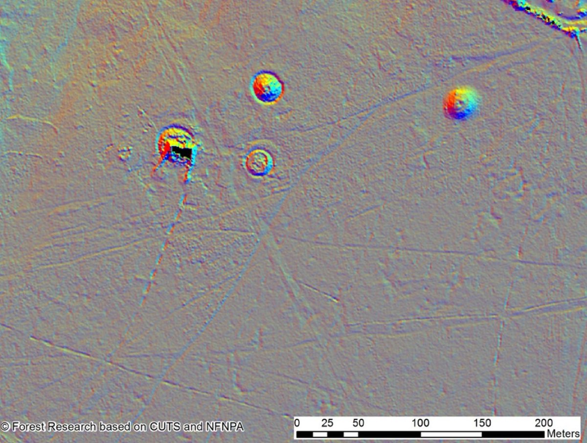 NewForestArch's tweet photo. Our work with #Lidar, #laserscanning and #UAVs in the #NewForest has a little name check in current May/June issue of @GeomaticsWorld. #heritagemapping #Archaeology #fridar #liday https://t.co/Uq2p1YLSuL https://t.co/zVEAoJLdUf