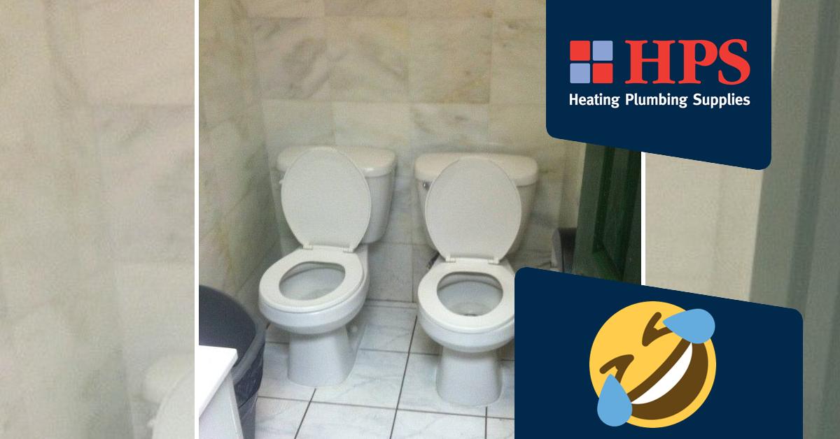 HPSMerchant's tweet photo. This has to be the worst bathroom design for really indecisive people who REALLY need to go 🤣  #Plumbers #BathroomFail #DesignFail https://t.co/Nff2ZRRaYw