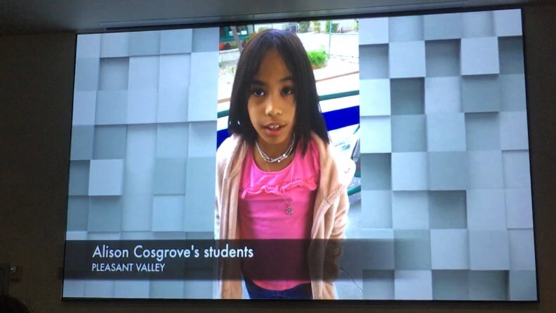 TLSHawks's tweet photo. What a night! Two of our kiddos were awarded top prizes in the @camrosawater Art Contest. In a separate event at @VenturaCOE , Ms. Cosgrove and Mrs Van Wagner were acknowledged for their work in the beginning teacher induction program. 📷 Mrs. Hicks #PVProud #TeamHawk https://t.co/6W1l79sJIG