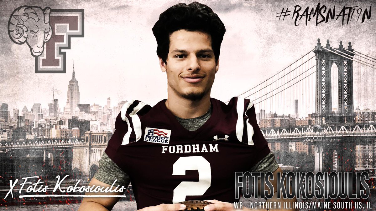 The #RAMILY gets bigger and better with another versatile player from America's Heartland!! Please welcome the newest member of #RAMSNAT19N! 🐏🏈 Fotis Kokosioulis | Northern Illinois Univ./Maine South HS, IL | @fotiskoko1