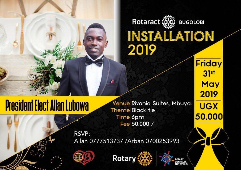 MGP_Ron's tweet photo. This evening I shall be supporting my brother, workmate and client @allanlubowa for his installation. 

Come let's usher in the new leadership of @Rct_Bugolobi https://t.co/gUroMVpfQQ