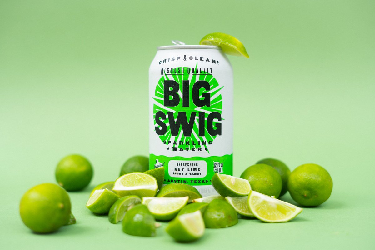 BigSwigWater's tweet photo. No calories or artificial sweeteners, and no-nonsense. Just sparkling water with a zap of light and tangy all-natural key lime. Perfect for refreshment on the go 🏃💧 #bigswigwater #gotexan #supportlocal https://t.co/h9tvNnZYQn