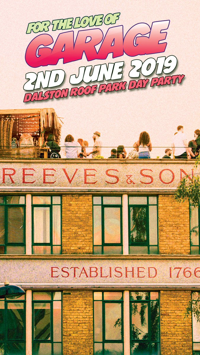 😎🎉 This Sunday <a href="/DalstonRoofPark/">Dalston Roof Park</a> - UK Garage Summer Special ft. <a href="/SholaAma/">Shola Ama</a> <a href="/DJScottGarcia/">Scott Garcia</a> <a href="/DJSticky/">Sticky</a> <a href="/BumpNGrindDJs/">Bump & Grind</a> <a href="/Nofakingever/">NO FAKING</a> <a href="/SandyBangers/">Sandy Bangers</a> <a href="/1thirtydj/">1THIRTY</a> &amp; More! All the classics, cocktails, street food and summer rooftop raving!!
👉 Tickets: bit.ly/FLOGarage_Tix