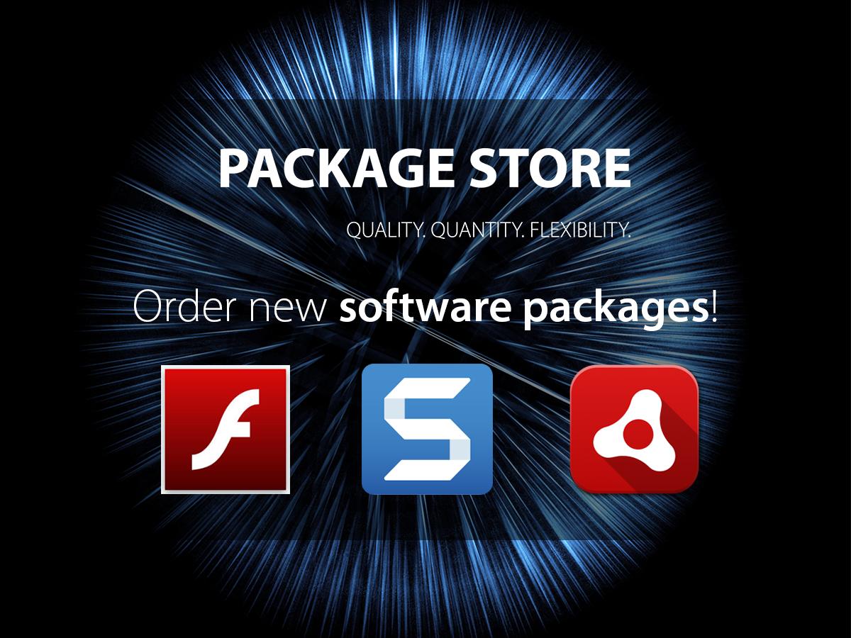 +++ New #softwarepackages available +++

Explore the #PackageStore now: packagestore.com/en/store/