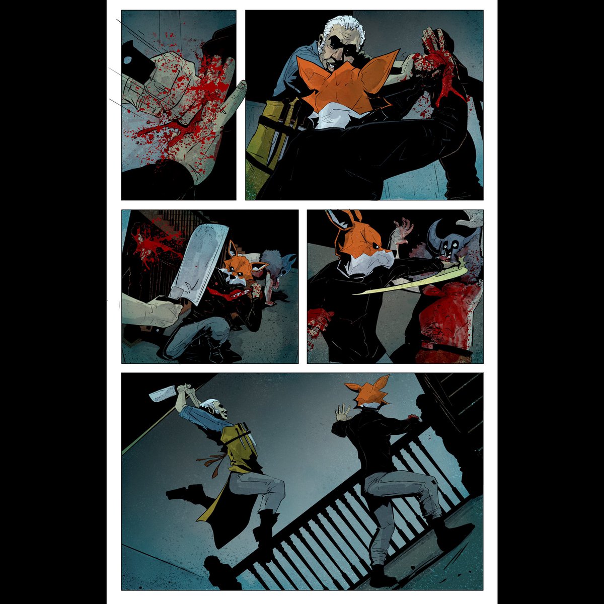AlexCormack4's tweet photo. Pages from SINK 9
#sink #sinkcomic #sinkhill #mrdig #bringashovel #getinthevan #fight #viking #comics #comicbookart #comicbooks #graphitegreen #staircasefight #welcometoglasgow @johnlees927 @comixtribe #comixtribe https://t.co/iXIuDhB22A