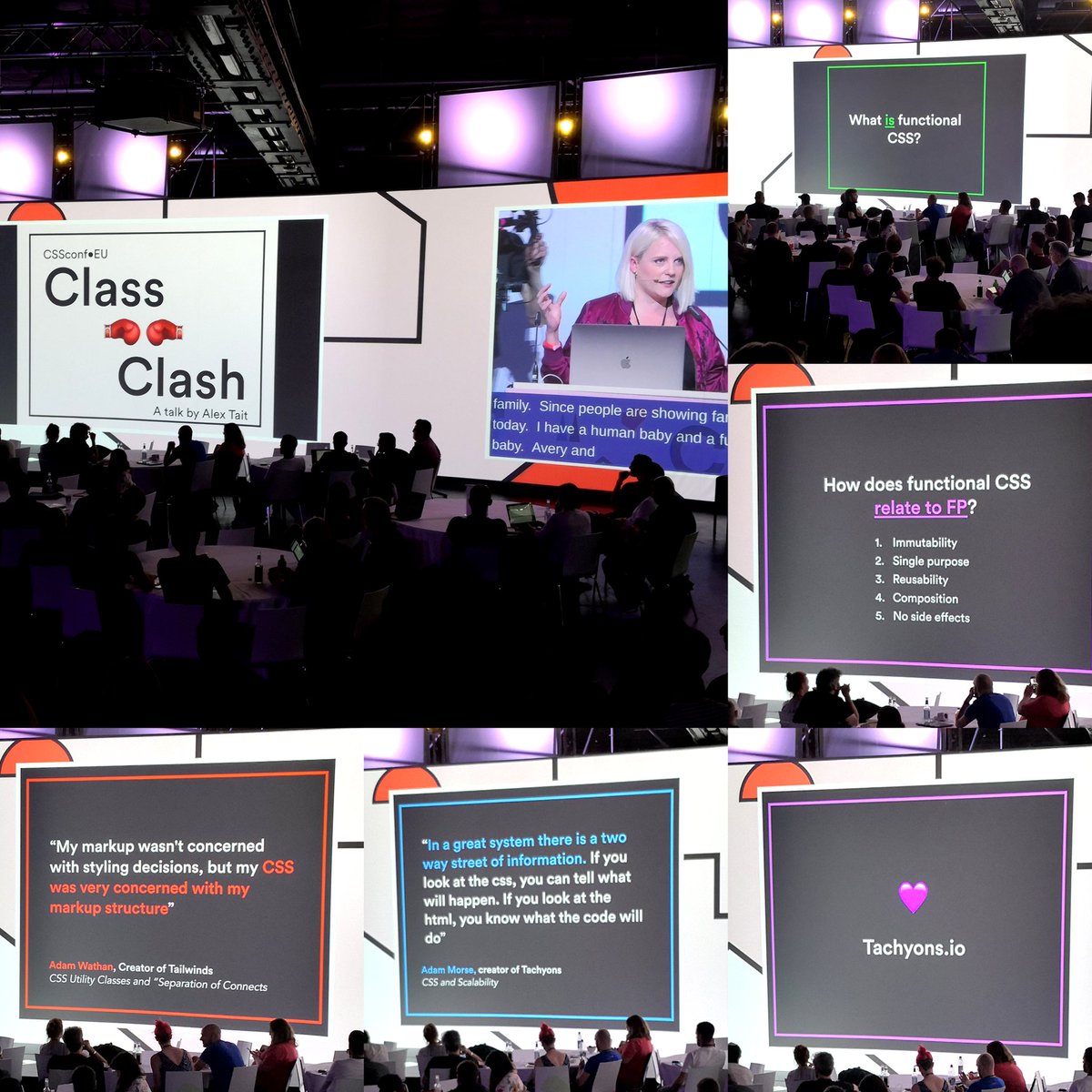 Arti360's tweet image. Class 🥊Clash by Alex Tait @AT_Fresh_Dev #cssconf #cssconfeu #functionalcss #tachyonsio