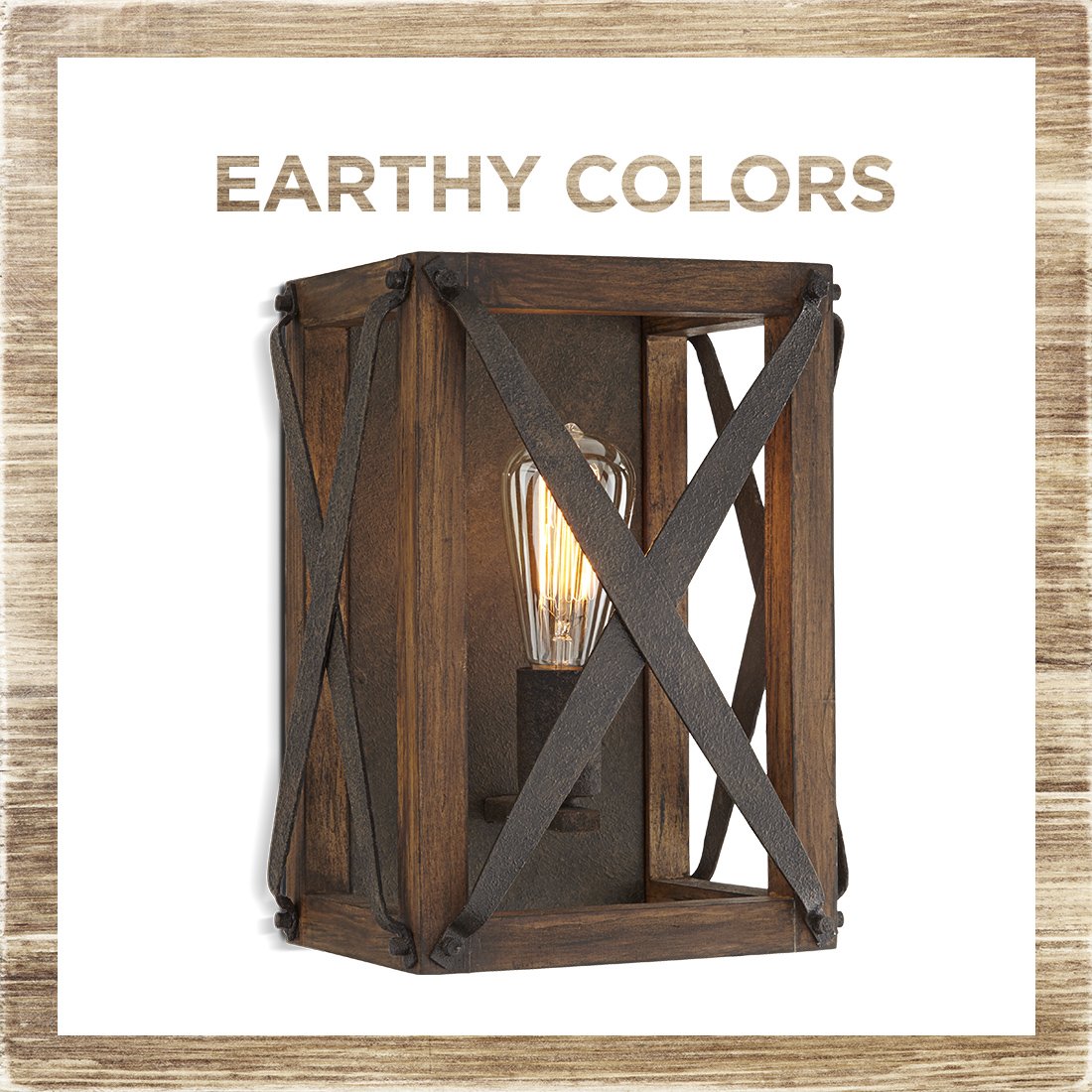 LampsPlus's tweet image. Looking for the earthy tones of the Rustic Charm style? The Oaklyn Wall Light has them along with a simple wooden frame design for an aged look. #EarthyColors #RusticCharm #MyLampsPlus
Shop now: ow.ly/qDlr50uspA5