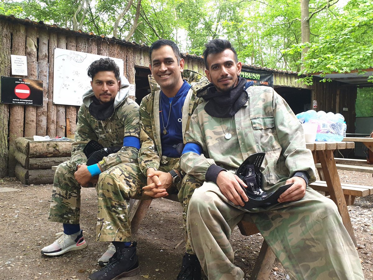 BcciOfficial's tweet photo. Snapshots from #TeamIndia's fun day out in the woods. Stay tuned for more..... https://t.co/qBQKySZmjZ