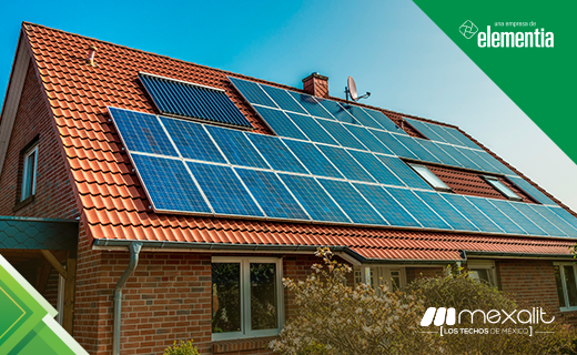 MexalitMX's tweet photo. Las construcciones con tejas han evolucionado con el tiempo, y las #TejasMexalit son prueba de ello. Por ejemplo, su adaptabilidad y su gran resistencia al peso hace posible que se agreguen encima paneles solares. https://t.co/yDO7OEDVfh