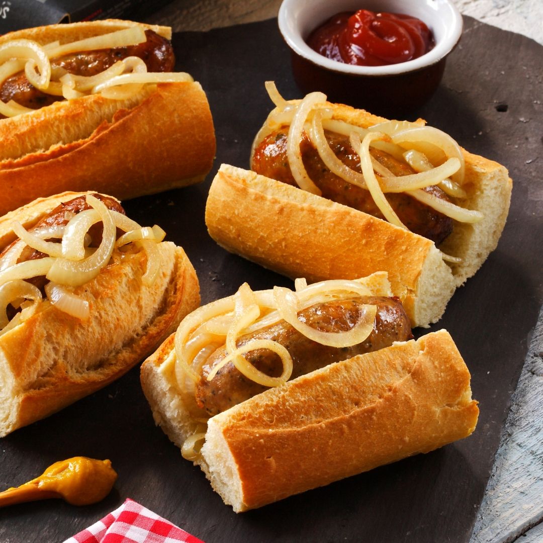 The sun's coming out so prep your BBQs so you can get sizzling this weekend. Our Perfect Pork Sausages make the BEST hotdogs, loaded with onions and ketchup or mustard. Head to <a href="/Tesco/">Tesco</a> to pick up yours from the freezer aisle bit.ly/2FOAb0M