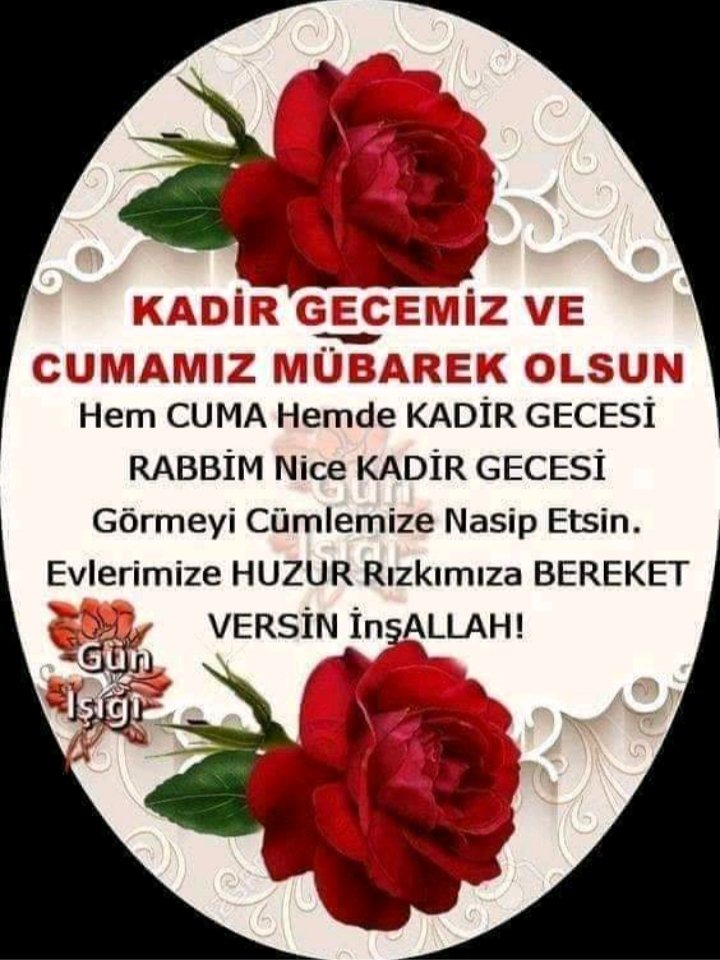 Hayırlı kandiller kadir geceniz mübarek olsun