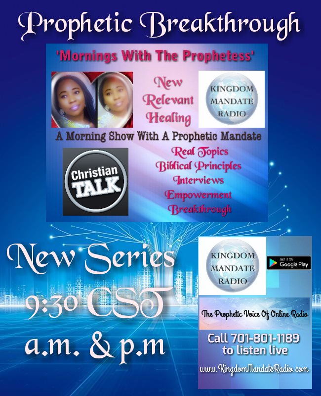 MandateRadio's tweet photo. #NewSeries #PropheticBreakthrough https://t.co/wBeytAnAhL