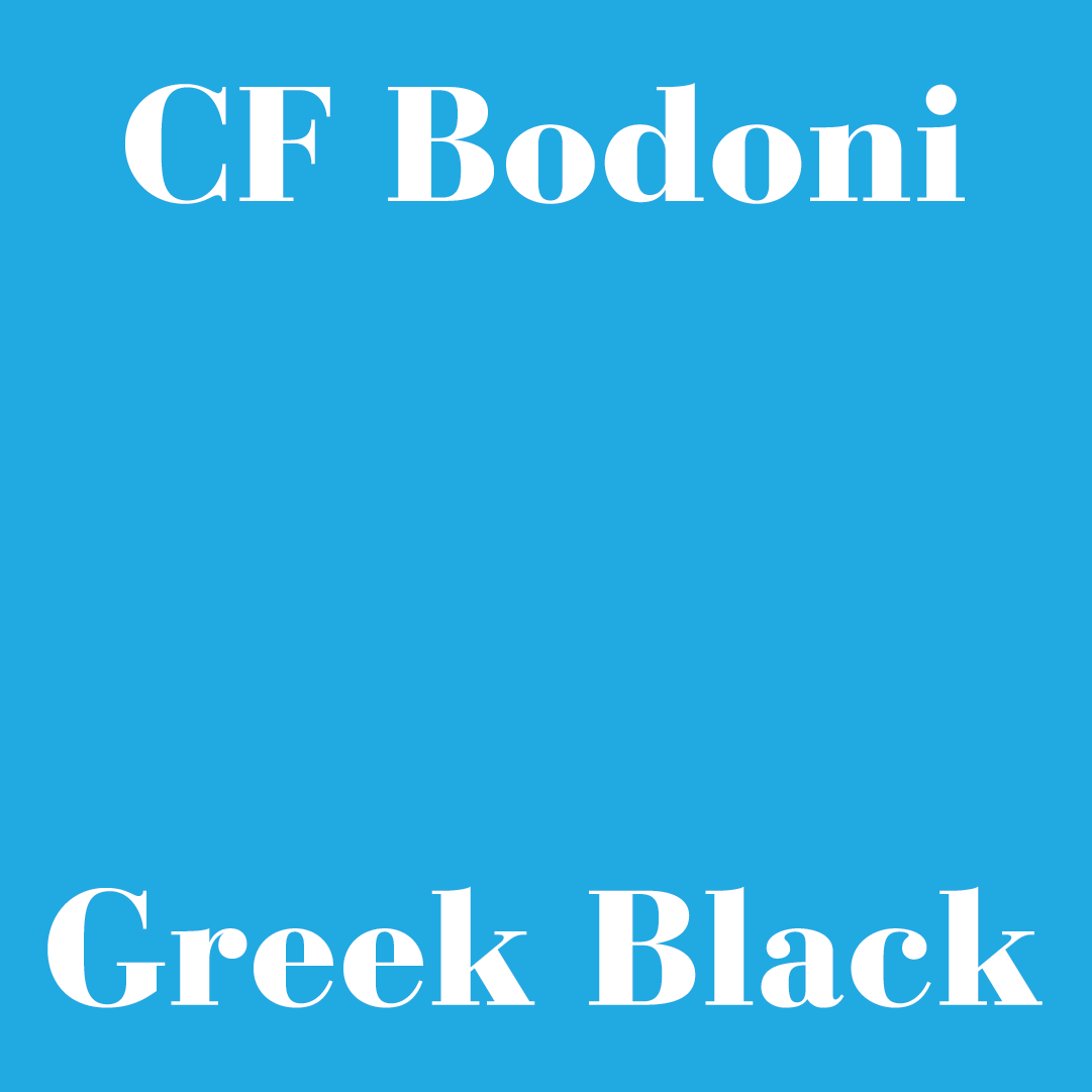 fontsgr's tweet photo. #CFBodoni Greek is available in two weights, Black and Black Italics. Designed by Yiannis Karlopoulos. Get it through https://t.co/uGi5i95yK8. #CFBodoniTypeface #BodoniGreek #Typeface #Fonts #FontsGr #GreekDigitalTypeLibrary #GreekFont #GreekFonts #GreekTypeface #GreekTypefaces https://t.co/lJ3ZQh2TBl