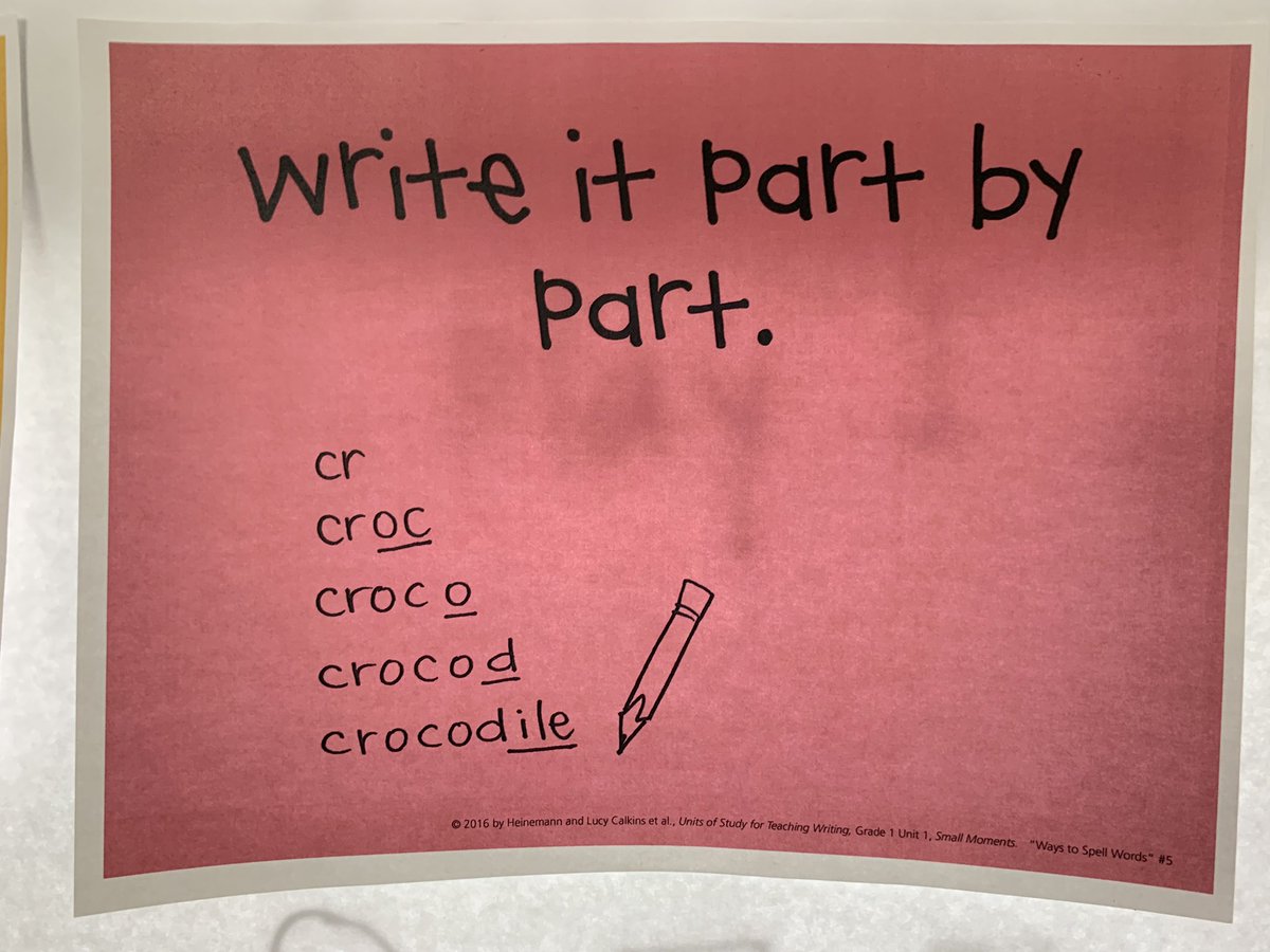 MissKimsKinders's tweet image. Inspired by @peterhreynolds and @TCRWP we activated our word-part-power to write longer, silly, tricky, (even made up) words. We used our strategies and added them to our own Word Collection. #SayIt #ClapIt #WriteIt #SyllableBySyllable @lasdk8 @OakPrincipal @MissDugansKs