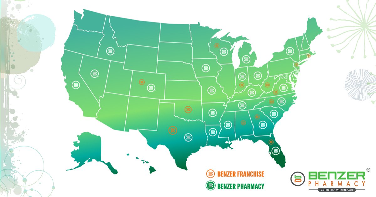 BenzerPharmacy's tweet photo. #BenzerMilestones What a time to be part of the Benzer Pharmacy team! We have extended our corporate footprint to more than 80 locations in 29 states.  #pharmacy #pharmacist #medicine #health #farmacia #healthcare #medical #doctor #pharma #pharmacology  #GoBenzer https://t.co/yHxupiEo3o