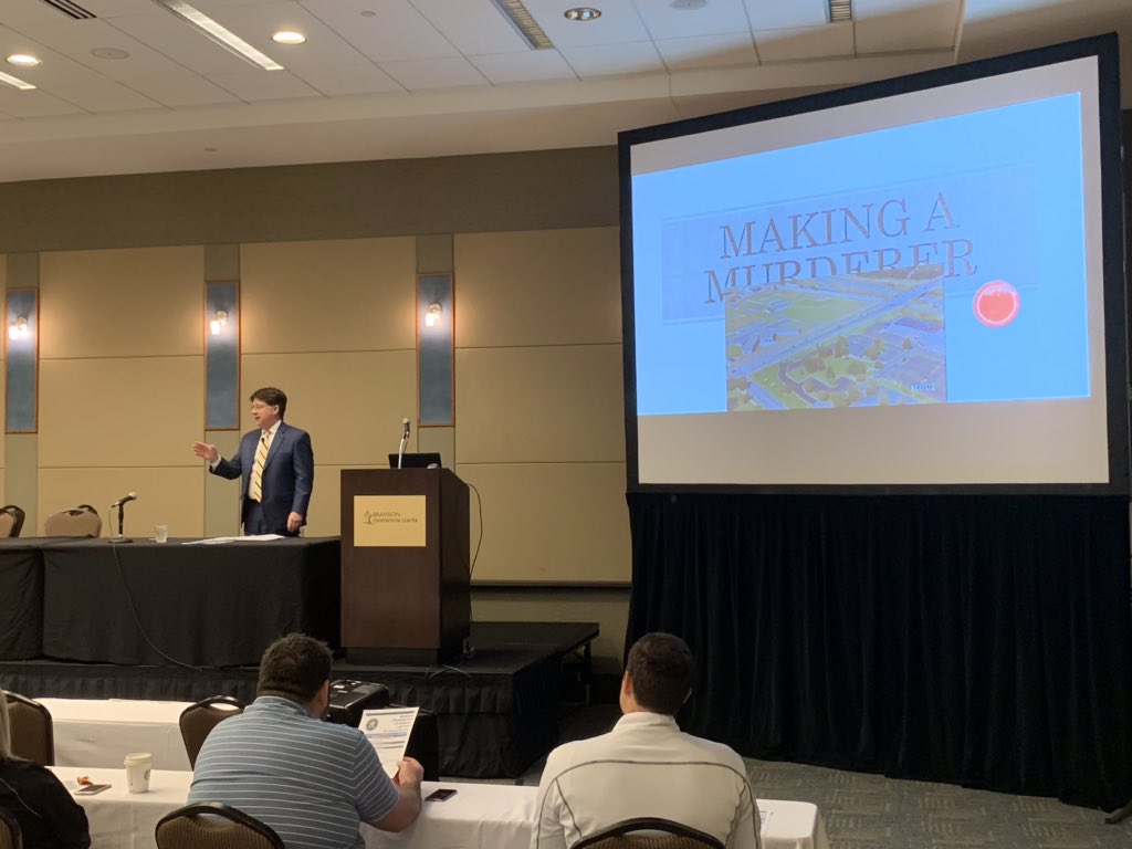 modllaw's tweet photo. Absolutely packed house for Dean Strang’s presentation “A Case Study from Making a Murderer - Ethical Issues Under Pressure”. https://t.co/ty6rFw1xTy