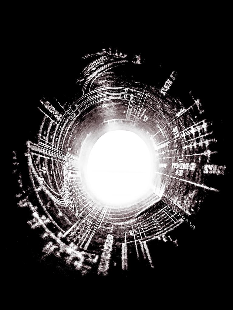 Snapped a photo inside an old rolled up blueprint at work the other day and felt like sharing...