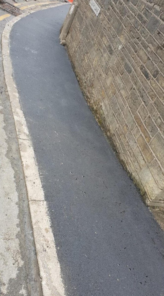 AsphoSurfacing's tweet photo. A couple of before and after photos of a job we have just completed for @WeAreOpenreach. We removed the damaged York stone flags and completed a full-width reinstatement using 6 mil. For more information, call us on 0845 600 8376 or email hello@aspho.co.uk #reinstatement #aspho https://t.co/vtE9JzGIrL