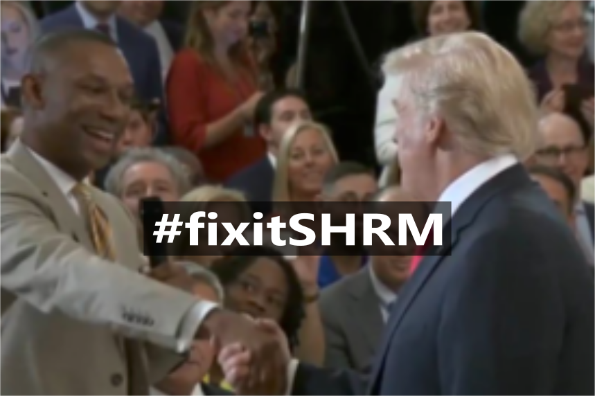 Victorio_M's tweet photo. It's my sincerest hope that @JohnnyCTaylorJr and @SHRM keep their mouths shut about LGBTQI+ folks during Pride Month.

Paying lip service to the LGBTQI+ community while supporting this administration--one that's stripping away its civil rights--would be hypocritical. #FixItSHRM https://t.co/pH29iXmTzV
