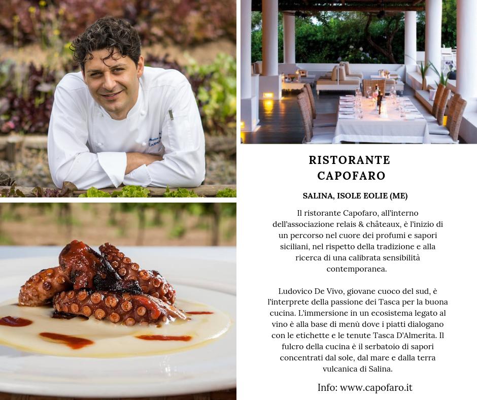 LeSostediUlisse's tweet photo. A Salina il #ristorante #CAPOFARO, all’interno dell’associazione relais & châteaux, è l’inizio di un percorso nel cuore dei profumi e sapori siciliani. Lo #Chef è il giovane #LudovicoDeVivo, perfetto interprete della passione dei Tasca per la buona #cucina. #Sicilia #food https://t.co/zofgwu8agB