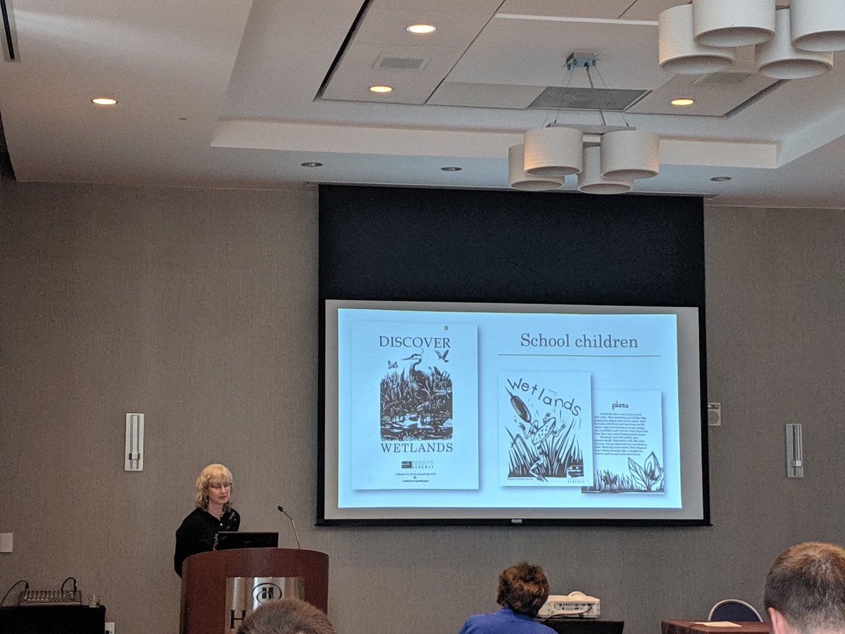SWS_PNW's tweet photo. @SWS_PNW member Teri Granger is presenting on @EcologyWA's efforts to train the public and local professionals on wetland stewardship and regulatory frameworks. Teri is a loongtime @SWS_org member who has been very involved in state #wetland capacity and strategic development! https://t.co/684bYA05GP