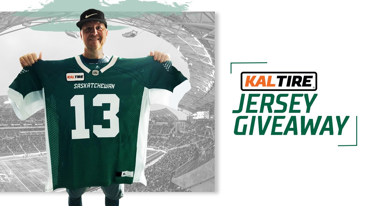 Saskatchewan Roughriders (@sskroughriders) on Twitter photo You know what to do, #RiderNation!
RT this post before kickoff, for your chance to take home a brand new #Riders jersey, courtesy of <a href="/KalTire/">Kal Tire 🇨🇦</a>! You know what to do, #RiderNation!
RT this post before kickoff, for your chance to take home a brand new #Riders jersey, courtesy of <a href="/KalTire/">Kal Tire 🇨🇦</a>!