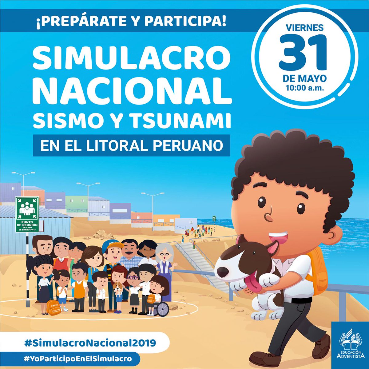EducacionUPN's tweet photo. Nuestros colegios y escuelas participaron de manera entusiasta del simulacro de Sismo 2019, buscando fortalecer nuestros valores en prevención y respuesta ante un desastre natural #YoParticipoEnElSimulacro #EducaciónAdventista #MásQueEnseñanza https://t.co/Lad4614UNm