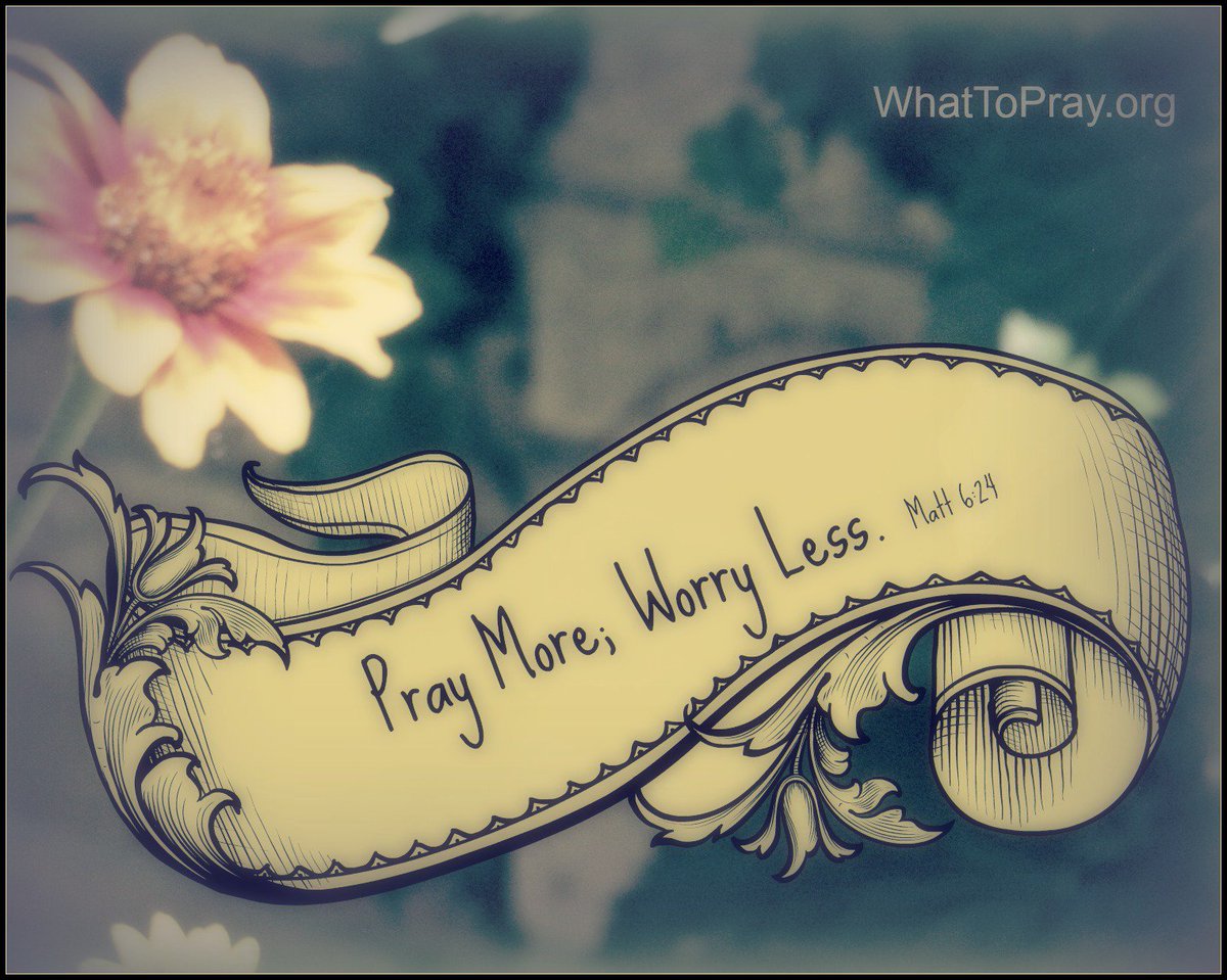 LindaShepherd's tweet image. Pray more; worry less. Matt 6:29