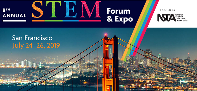 NSTA's tweet photo. Join us in San Francisco July 24-26 for the 8th Annual #STEMForum &amp; Expo. 

Our keynote speaker is former #NASA Astronaut + CEO of the National Math + Science Initiative Dr. Bernard A. Harris, Jr. 

Register by June 3 to get advance deadline pricing! https://t.co/mbFIXs9I3q https://t.co/4ggnRT8RQw