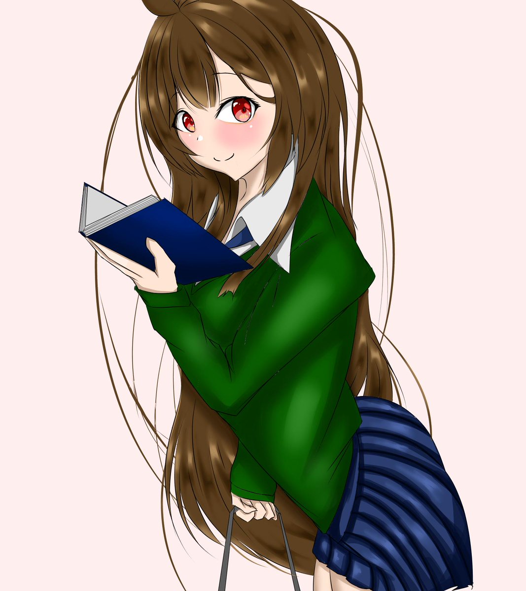 榎波先生(@p_enami )のとこの赤城しおりちゃん描いた。可愛すぎかよ 