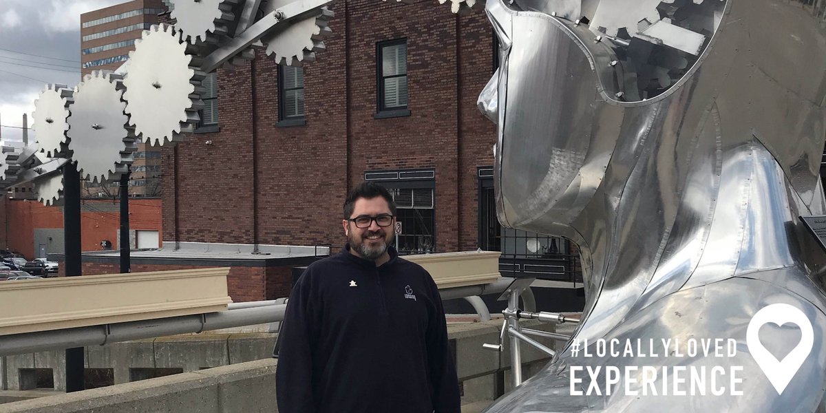 ExpDedicated's tweet photo. This artwork is officially titled, "Portrait of a Dreamer," created by sculptor, Ivan Iler, who designs and builds custom motorcycles when he's not making art. #LoveLansing @greaterlansing #VEM #LoveLocally https://t.co/uRczFlTq4s