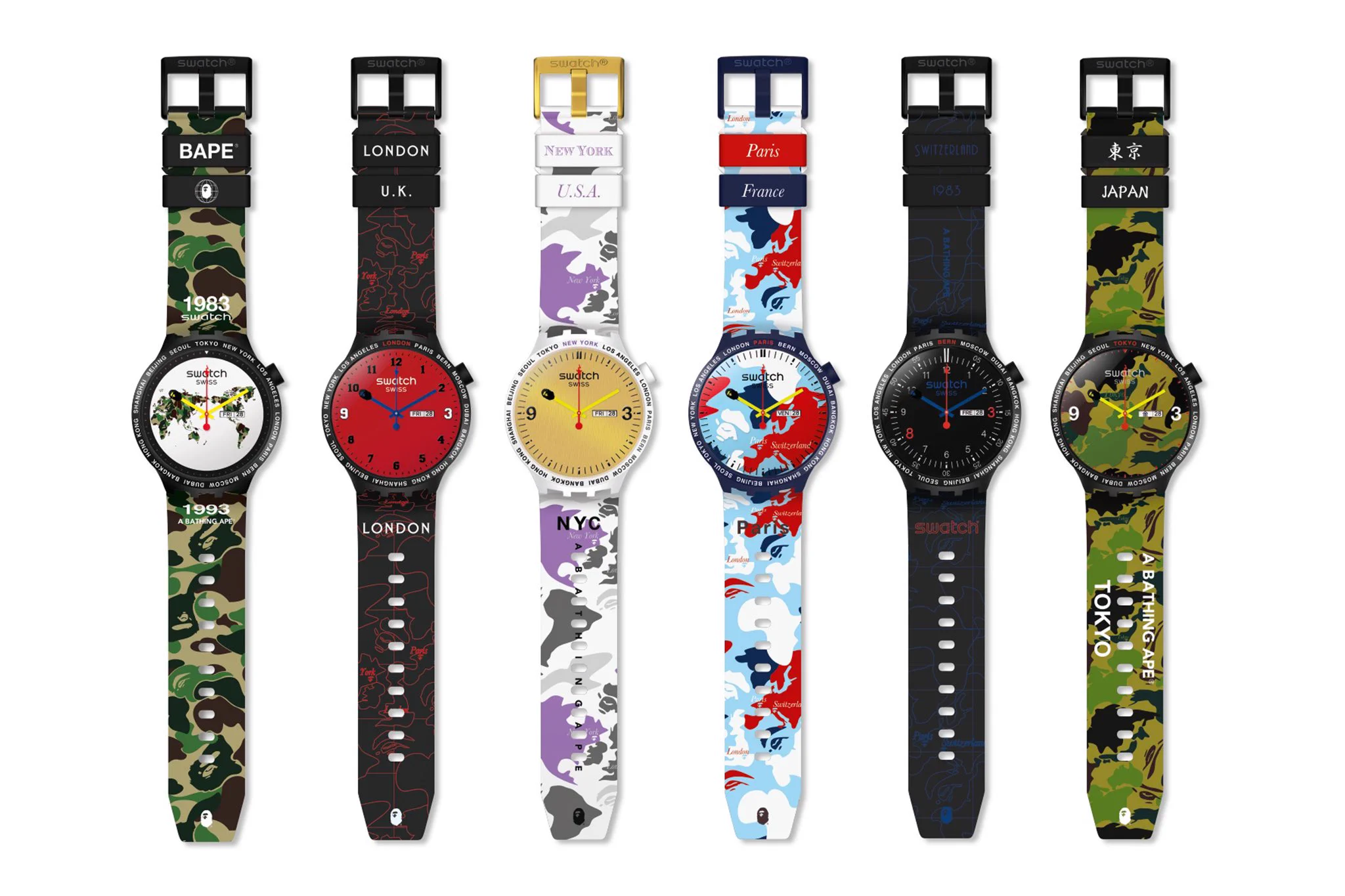 swatch × A BATHING APE コラボ時計 BAPE.COM on X: 