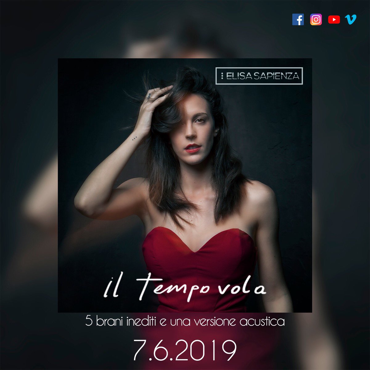 elisapienza's tweet photo. Felicissima di annunciare l’uscita del mio primo #ep
7 giugno 2019 
#IlTempoVola nei #digital #store
@RedBlue_Music https://t.co/BFRHmo4NSN