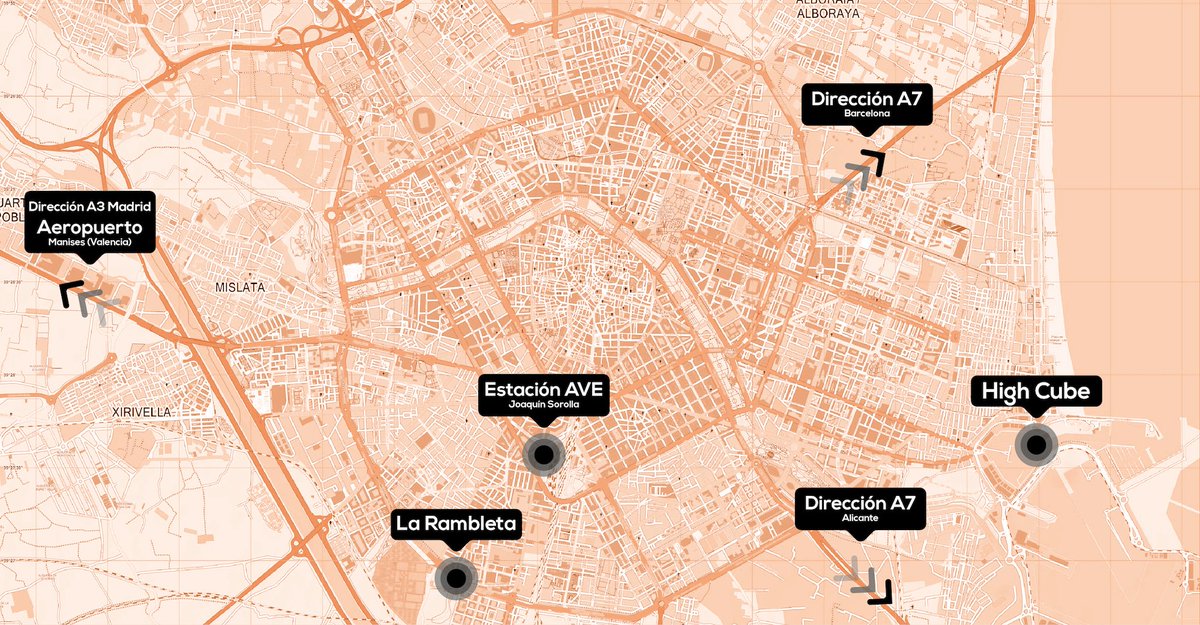 MageTitansES's tweet photo. The 2019 venues for the event and after-party will be @La_Rambleta and @HighCubeVlc 

We have prepared this map to help you find your way and to locate the main interest points in the city, you will also find instructions on how to access the Valencia.

https://t.co/dHpD6JkL1Q https://t.co/Nla0K4K3Xm