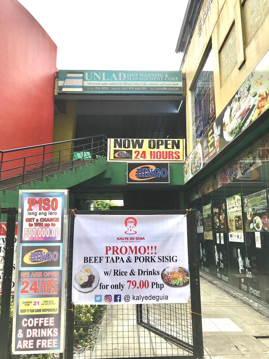 KalyeDeGuia_'s tweet photo. We will be open this coming Monday (June 3,2019/ 10am-2am) Come and Visit us here at Sherwood Place, Taft Ave. #kalyedeguia #beeftapa #porksisig #pinoyfood #foodporn #sherwood #taft #vitocruz #dslu #delasalleuniversity https://t.co/p3WIxHCPfr