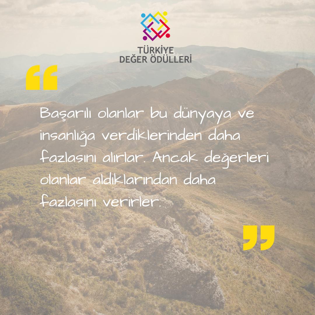 🏆 Türkiye Değer Ödülleri başvuruları devam ediyor!
 
Tema Değer: GÜVENİLİR OLMAK

📣 Ayrıntılı bilgi ve başvuru: turkiyedegerodulleri.com