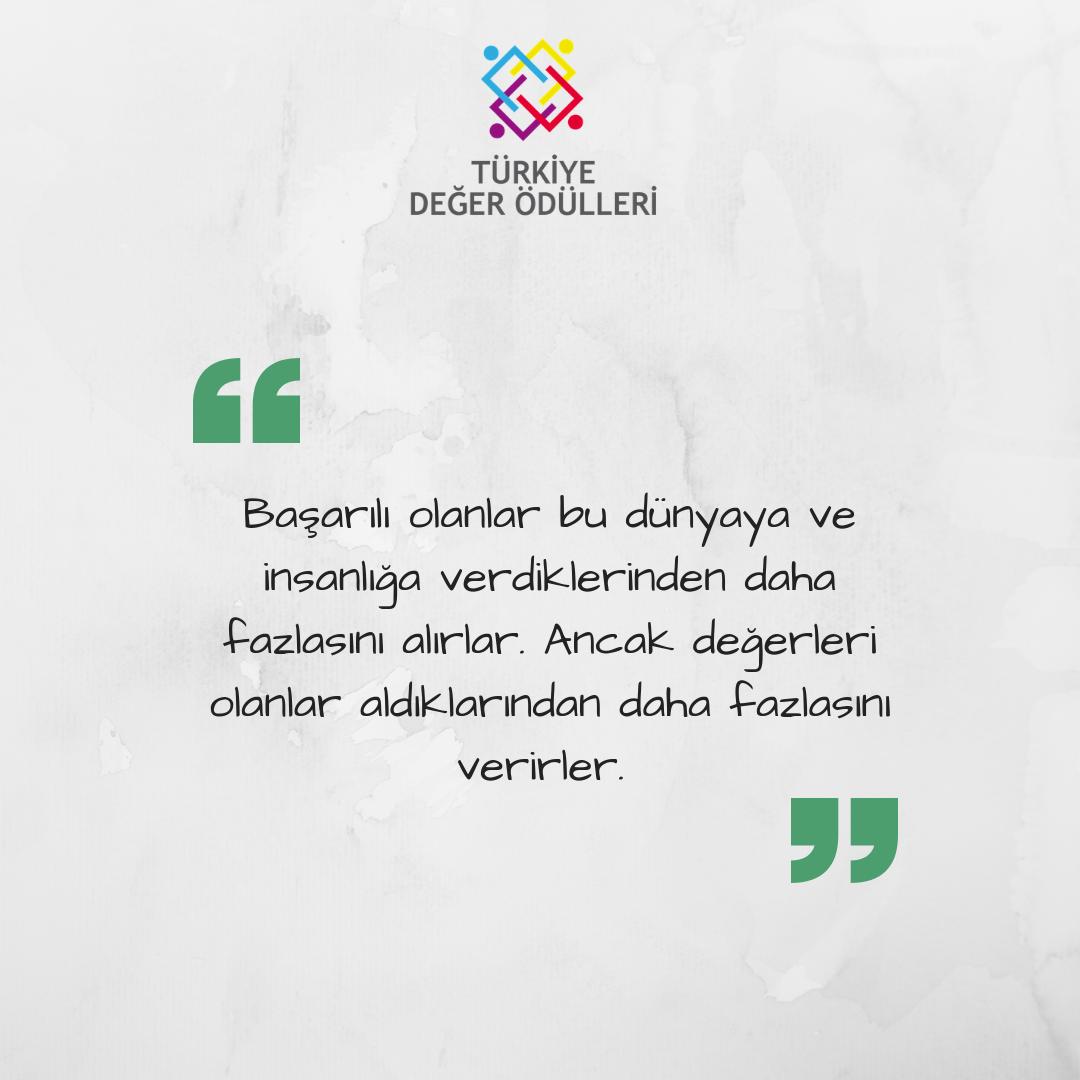 🏆 Türkiye Değer Ödülleri başvuruları devam ediyor!
 
Tema Değer: GÜVENİLİR OLMAK

📣 Ayrıntılı bilgi ve başvuru: turkiyedegerodulleri.com