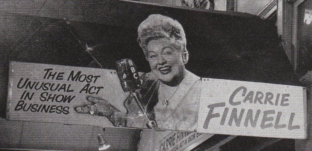 WhoresofYore's tweet photo. Carrie Finnell (1900-63) was a legend of burlesque. She has complete control of her pectoral muscles &amp; could bounce her boobs out of her dress &amp; move them independently of one another. She called her act ‘The Chestcapades’ &amp; was once the highest paid burlesque act in America https://t.co/fr93J5BOwj