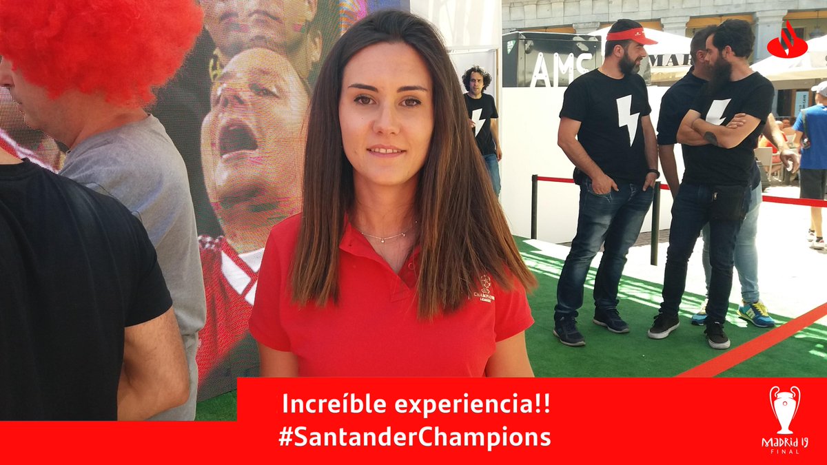Lauranton20's tweet photo. Las mejores experiencias son difíciles de olvidar. Gracias #SantanderChampions!!! https://t.co/w0iEwm4VLt