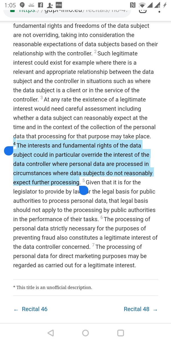 RogersAlunge's tweet image. Don&apos;t know much about US state laws, but the GDPR pretty much destroys this lawyer&apos;s argument. #furtherprocessing