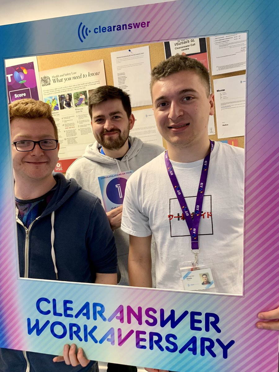ClearanswerUK's tweet photo. Our workaversary‘s May!! Well done everyone thank you💙 #workaversary #clearanswer https://t.co/YmhU8RQgZ2