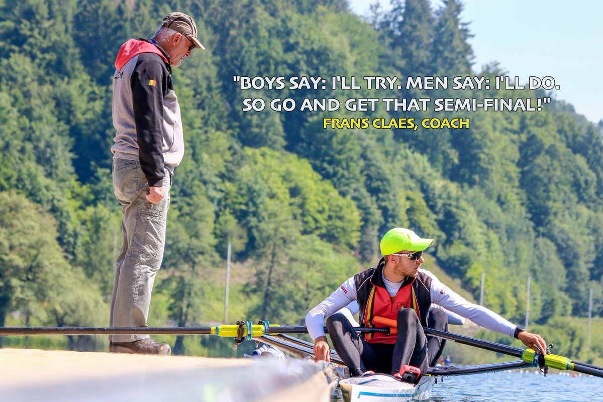 YES we did it coach! We've just reached that semi-final at the European Champs! #ERChamps #Rowing <a href="/WorldRowing/">World Rowing</a> <a href="/teambelgium/">Team Belgium</a>