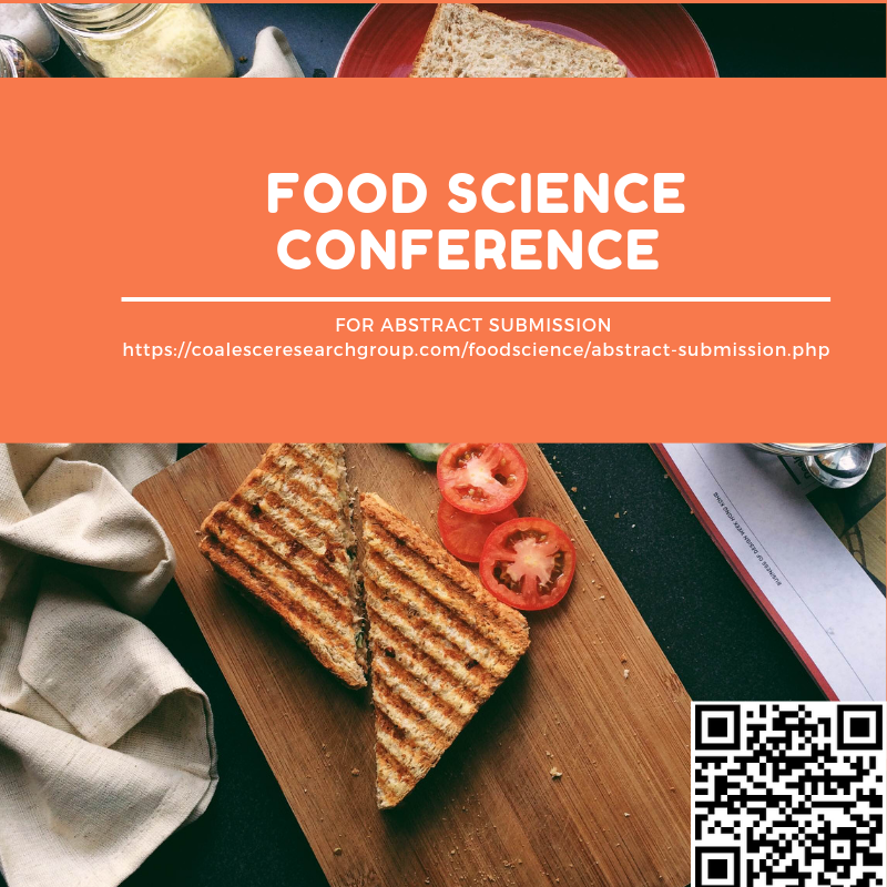 #Foodscienceconferences
Call for #abstracts #Foodchemistry #Foodpacking #Foodbiochemistry #FoodBiotechnology 
To know more Scan the below picture: