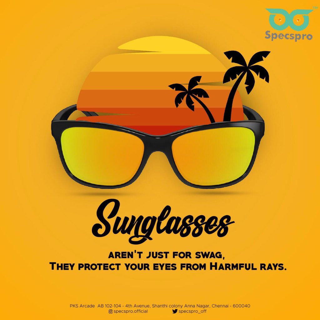 specspro_off's tweet photo. Best in quality sunglasses not just gives you that SWAG look but also protects your eyes from harmful UV RAYS. 🕶
Get the best from Specspro, Anna Nagar.

#SpecsPro #SpecsproChennai #AnnaNagarGetsClearer #OpenNow
#Spectacles https://t.co/HbJ2Sw7ktM