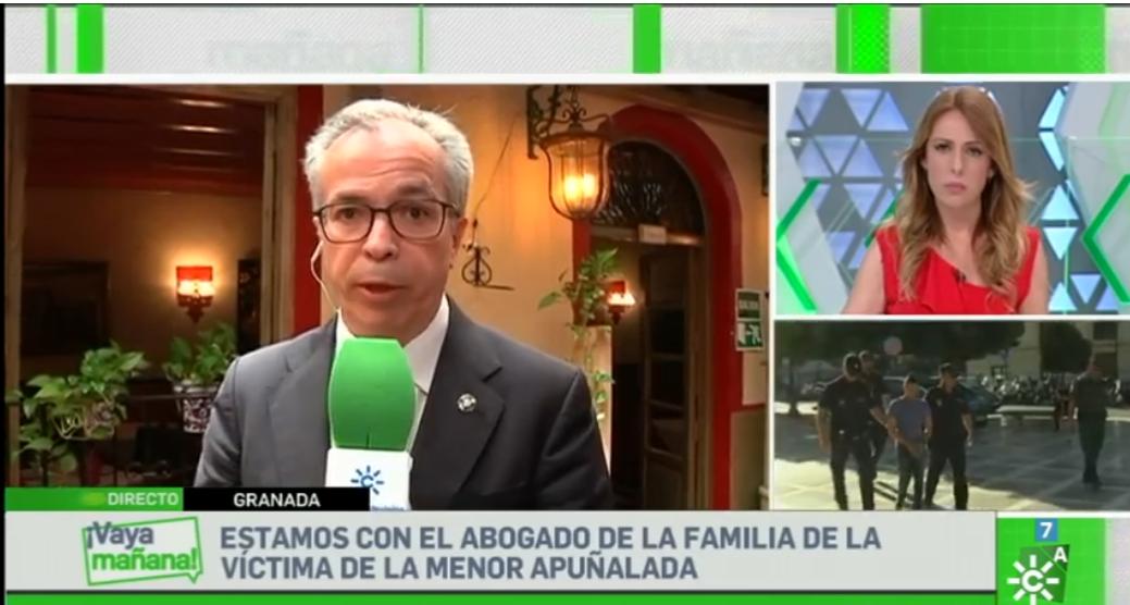 Hablamos con el abogado de la familia de la víctima de la menor apuñalada <a href="/vayamananacstv/">¡Vaya Mañana!</a> <a href="/Inesporro/">InesPorro</a> <a href="/fdlaguardia/">FernandoDdelaGuardia</a> <a href="/canalsur/">CanalSur</a>  Visto para sentencia el juicio contra el presunto agresor