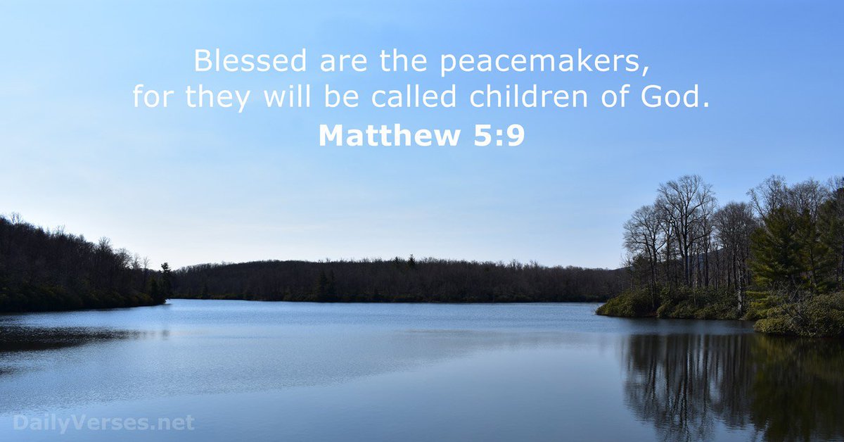 RT x.com/lopezgovlaw/st… “Blessed are the peacemakers, for they will be called children of God.” #Matthew 5:9 | #blessing #peace #children  #CYBFirst #CYBGrateful